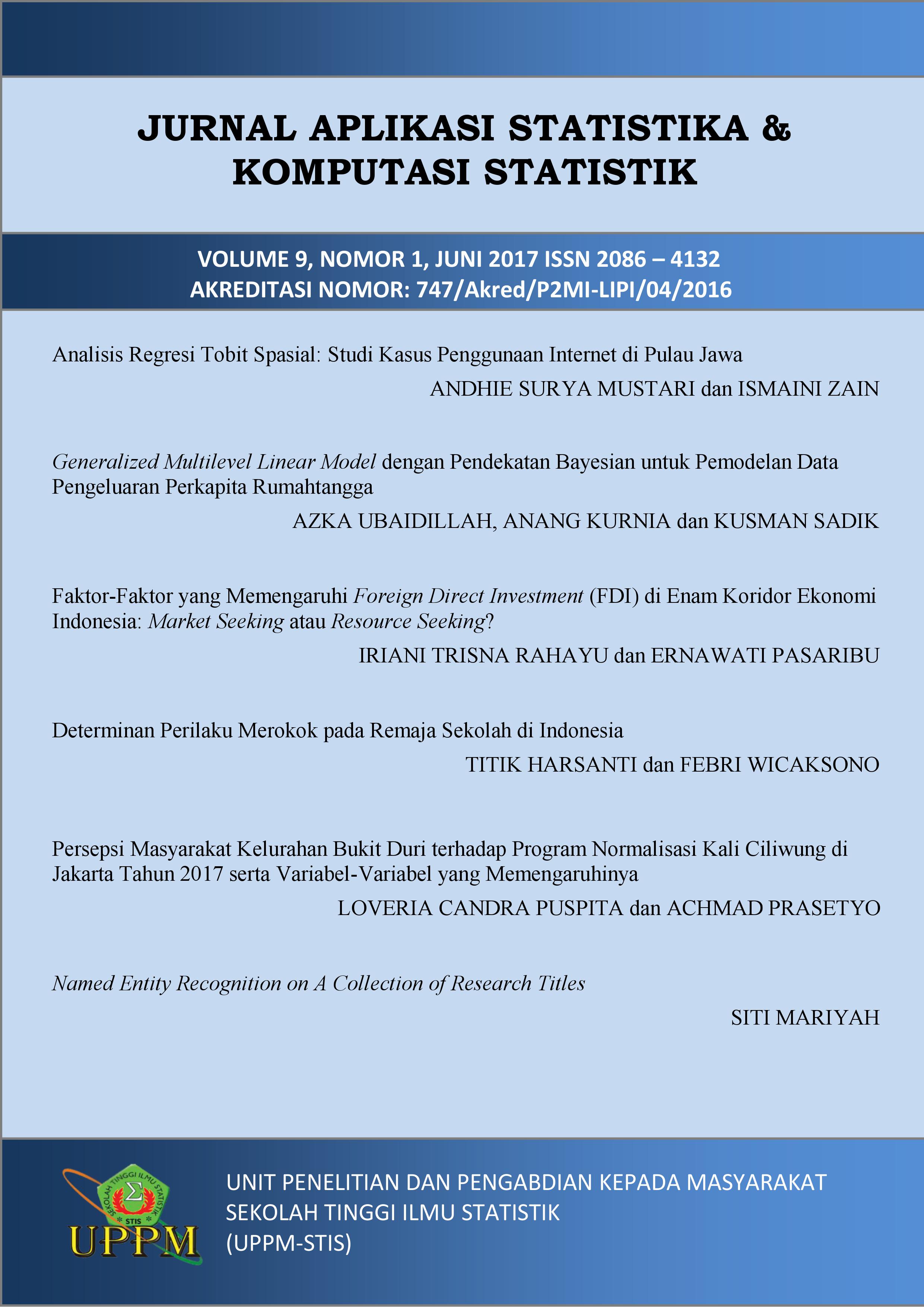 					View Vol. 9 No. 1 (2017): Journal of Statistical Application and Computational Statistics
				